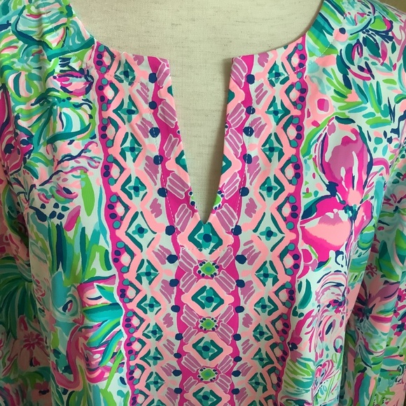 The Lilly Pulitzer Karina Tunic UPF 50+  NWOT Size L - Picture 6 of 11
